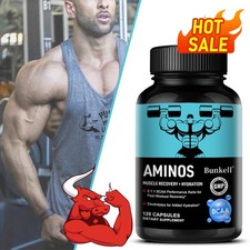 Amino Acid Capsules, Speed Muscle Repair, Boost Stamina Reduce Soreness 120CT