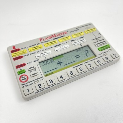 Flash Master Math Tables Electronic Learning Tool Model MT1A Tested Working