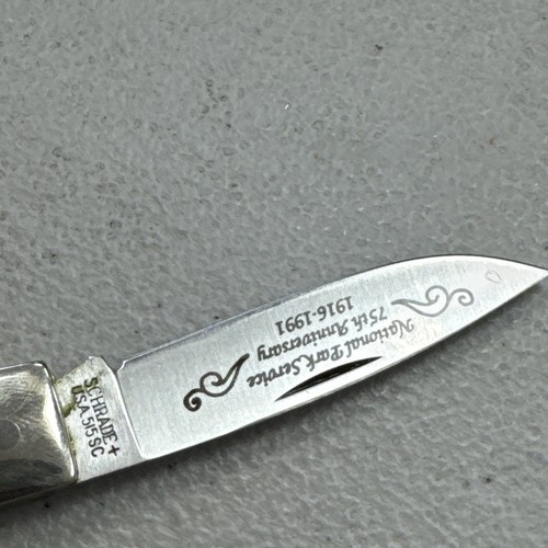 Schrade Cutler National Park Service 75th 1916-1991 Anniversary pocket knife USA - Picture 21 of 21