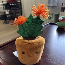 FAO Schwarz 7" Sparklers Plant Christmas Cactus Plush Toy