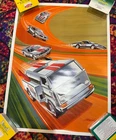 Hot Wheels Red Line Club Chrome Car Poster in Perfect Condition BX9