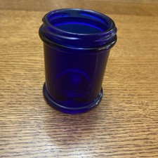 Vtg Cobalt Blue Glass Jar Belmont Labs Inc Ph...