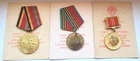 Set of 3 USSR Soviet russian Military medals for husband and wife