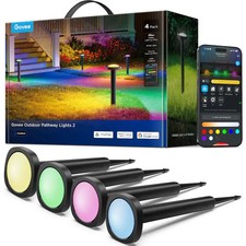 Govee 4-Pack Smart Outdoor Pathway Lights 2 640-Lumens