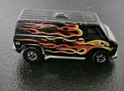 Vintage Original 1974 Hot Wheels Super Van Diecast Black Flames Hong Kong