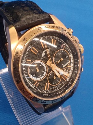 Jacques Lemans F5006 Formula1 Quartz Chronograph Men's Watch 100m Steel Rubber