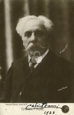 Gabriel Fauré Signed Autograph Photo Postcard COPY