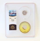 SS Central America Seated Liberty Dime 1851 AU55 Gold Pinch PCGS Lost Treasure