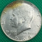 1- 1968-D KENNEDY Half Dollar 40% SILVER US Mint-Uncirculated(415d)