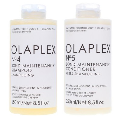 Olaplex No.4 Bond Maintenance Shampoo 8.5 oz & No.5 Conditioner 8.5 oz