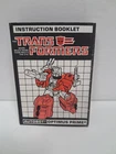 Vintage Transformers G1 Instructions - OPTIMUS PRIME POWERMASTER - Hasbro - 1987