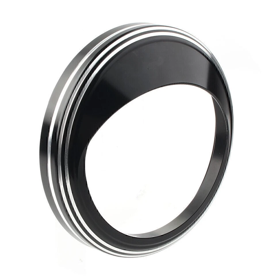 For Harley Road King Custom 5" Speedometer Gauge Bezel Cover Trims Ring Visor Foto 3 de 4