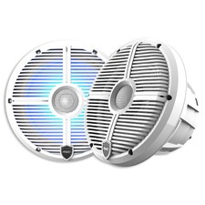 Wet Sounds REVO 8-XWW White Closed XW Grille 8 Marine LED" Speakers