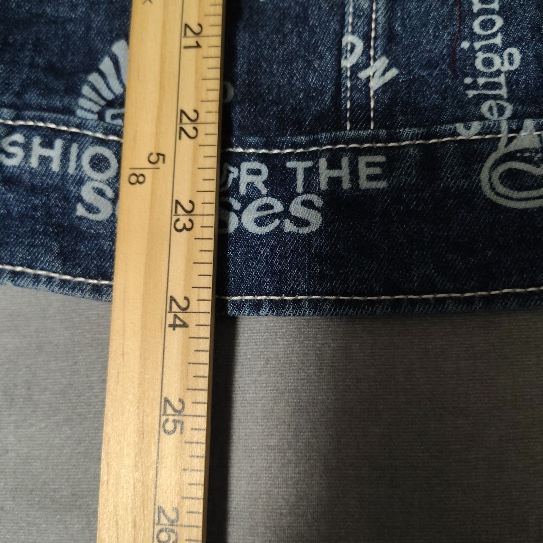 True Religion Women's M Denim Jacket AOP Logo Medium Rustic Barn Wash MSRP $179 thumbnail 4