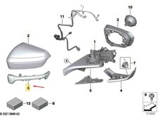 BMW iX I20 Blinker vorne rechts Türspiegel 51169448676 NEU ORIGINAL