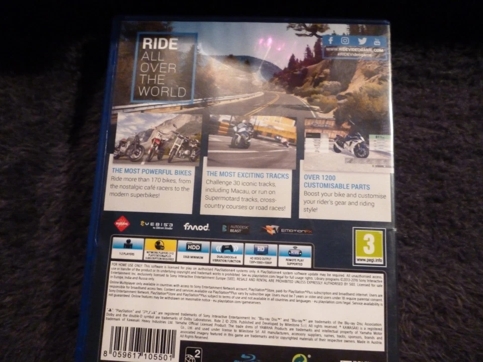 Jeu Ps4 Ride 2, photo 3 sur 3