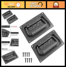 Recessed Spring Loaded Speaker Handles 5.1" x 3.15" - 2 Pack for Cabinets Case