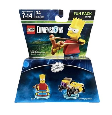 Lego Dimensions The Simpsons Bart Simpson Fun Pack (#71211) Sealed Box Mint