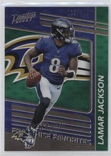 2022 Prestige Franchise Favorites Xtra Points Green 23/249 Lamar Jackson #6 7sd