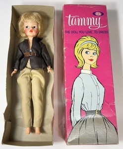 Poupée Tammy Par Ideal – Vêtements Pour Sindy, Vintage USA Caoutchouc Et Plastique 30 Cm