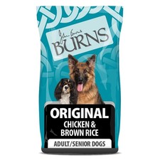 Burns Hypoallergenic Dry Dog Food Adult & Senior Chicken & Brown Rice 12kg 3.66 per kilo