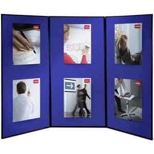 NOBO SHOWBOARD 3 Panel Front & Back - Blue /Gray 3’ Tall 6’ Long