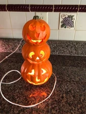 Vtg 1999 Halloween Pumpkin The Paper Magic Group Jack-o-lantern Trio Stack