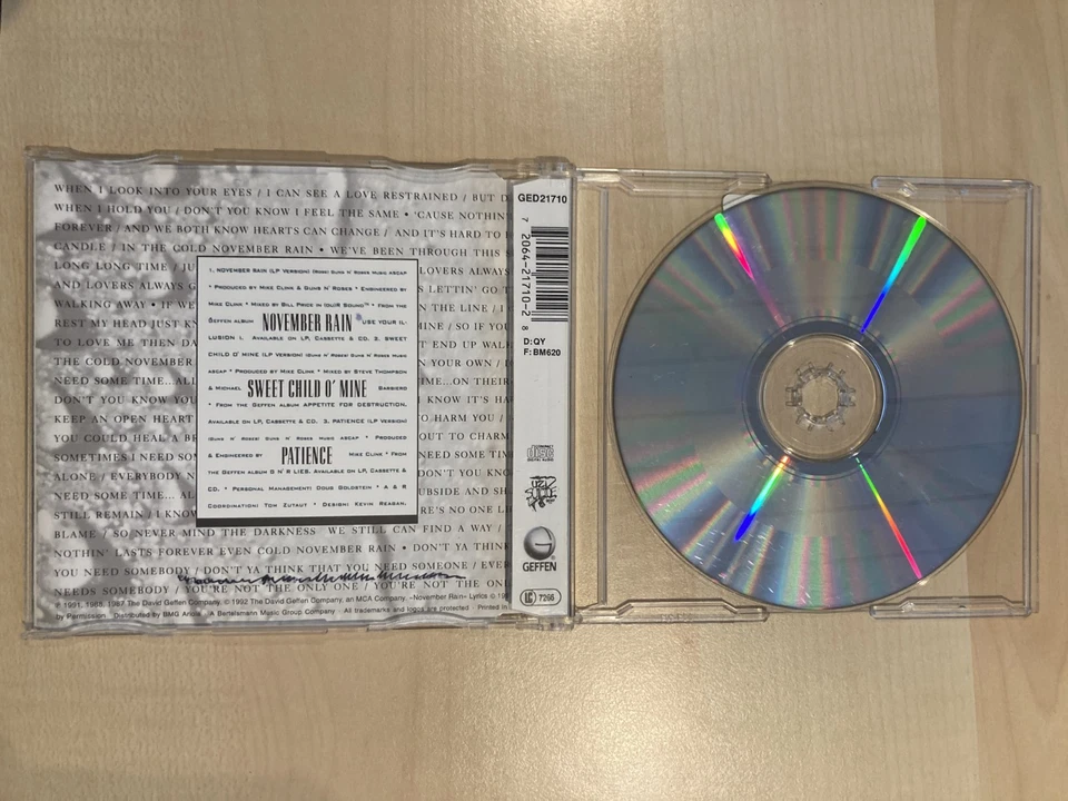 November Rain von Guns N Roses | Maxi CD | Zustand gut - Bild 2 von 3