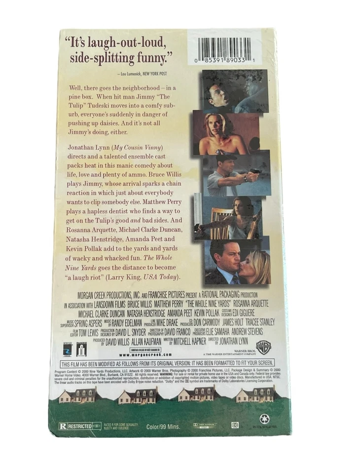 The Whole Nine Yards VHS 2000 Comedy Original Release Warner Bros. - Image 2 of 2