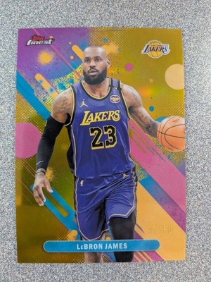 2025-26 Topps Finest #79 Lebron James True Gold #37/50