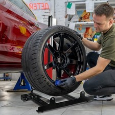 Wheel Rolling Wheel Detailing Stand Car Wheel Stand Holder for Tire Cleaning