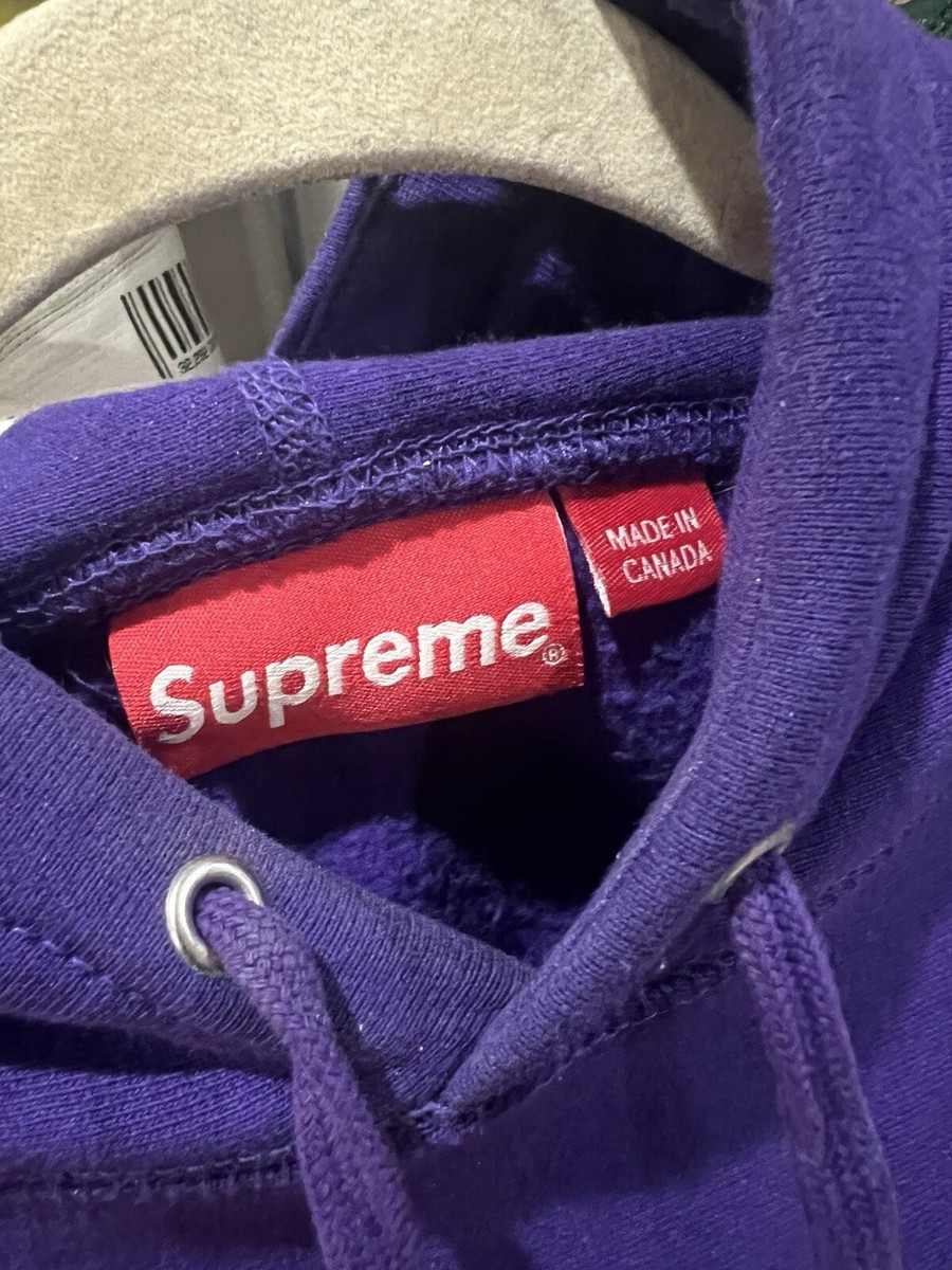 Supreme Cross Box Logo Hoodie Size Medium Hooded Sweatshirt