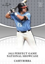 CASEY BORBA 2022 LEAF PERFECT GAME 