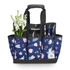 WORKPRO Garden Tool Bag 9 Pocket Tote Bag Heavy Duty Oxford Tool Storage Bag NEW