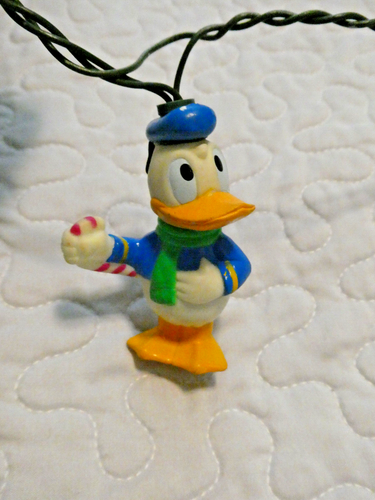 Disney Christmas Tree 10 Light String Mickey Donald Goofy 8 Covers Vintage - Picture 6 of 11