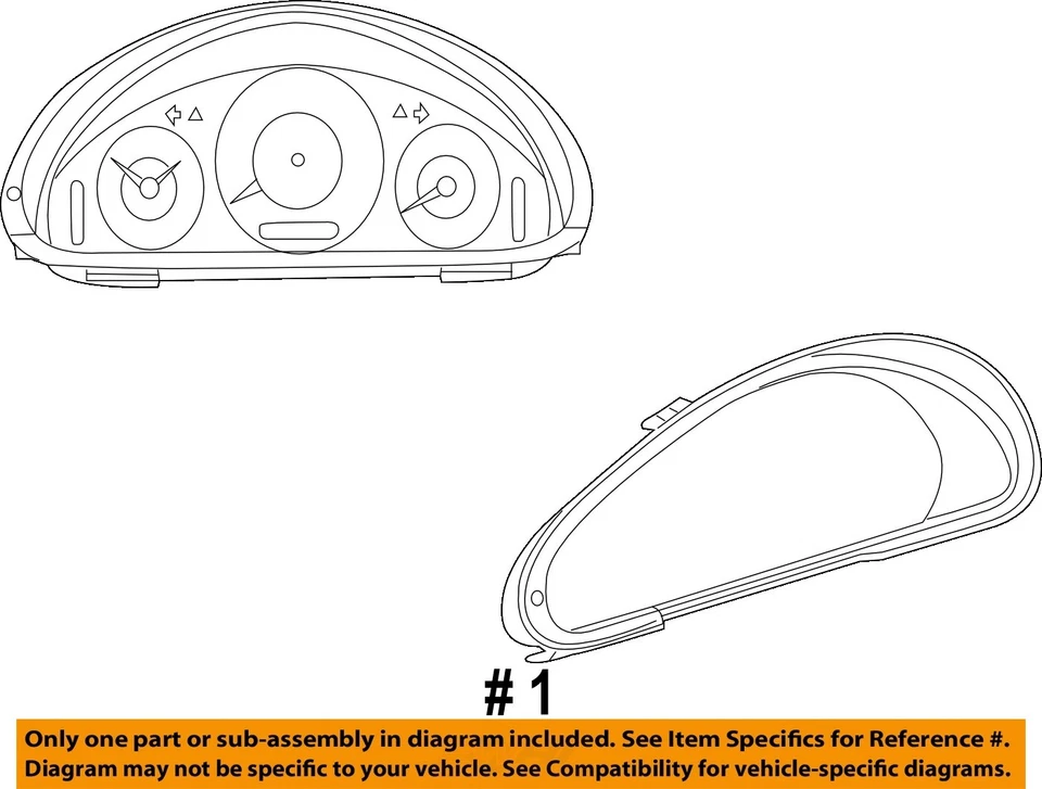 Used Speedometer Gauge fits: 2004 Mercedes-benz Mercedes clk 209 Type cluster Cp - Image 4 of 4