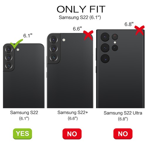 For Samsung Galaxy S23/S22+/S22 Ultra Case Shockproof Protective Hybrid Cover - Photo 15 sur 35