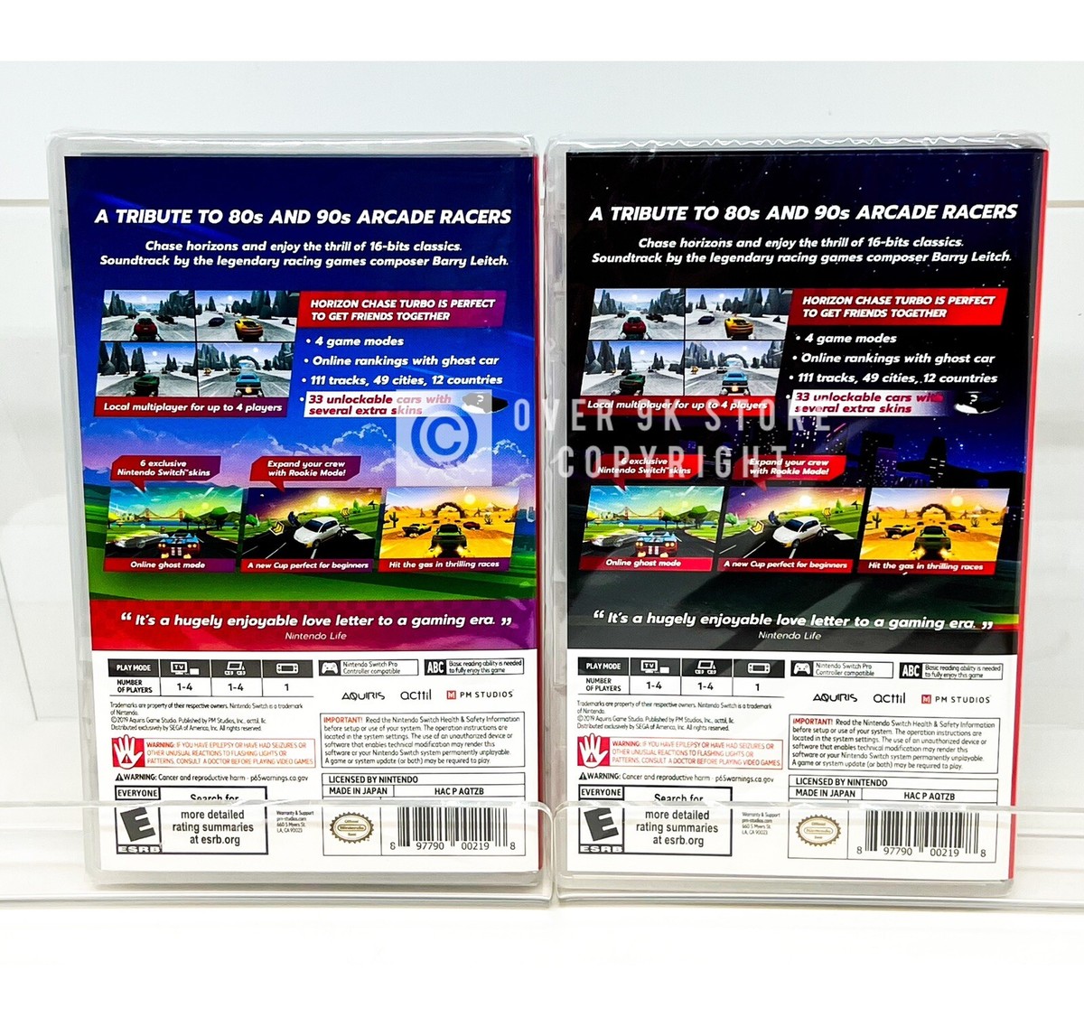 Horizon Chase Turbo Day Time + Night Time Cover - Nintendo