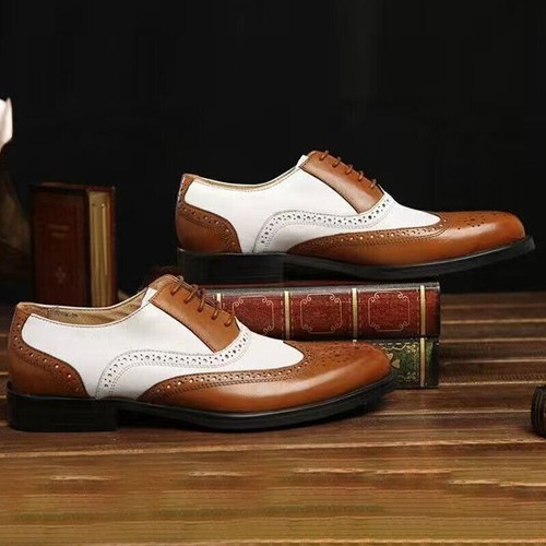 2025 DE Herren Brogues Flügelspitzen Schnüren Schuhe Büro Lässig Schuhe Oxfords - Bild 13 von 55