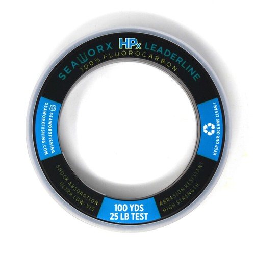Seaworx Fluorocarbon Leader Freshwater & Saltwater Fishing Line (25yd or 100yd) - Picture 12 of 27