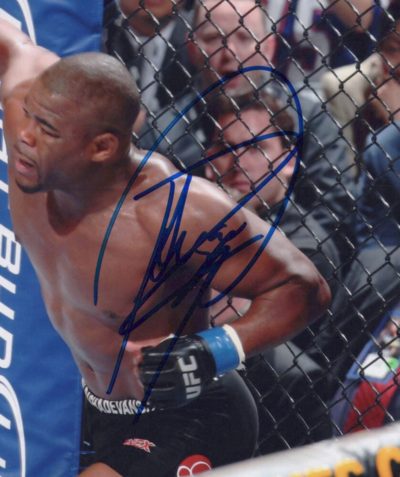 Foto autografiada por Rashad Evans firmada "UFC" 8x10 KNOCK OUT Chuck Liddell certificado de autenticidad Foto 2 de 3