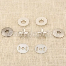 10 Sets 17mm Magnetic Buttons Press Snaps Handbag Purse Clothes Luggage Bag DIY