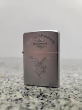 Harley Davidson Satin Chrome Eagle Zippo Lighter a-x
