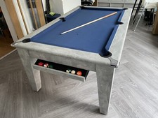 New 6ft Italian Grey Cheltenham Diner Slate Pool Dining Table | *HomePoolTables*