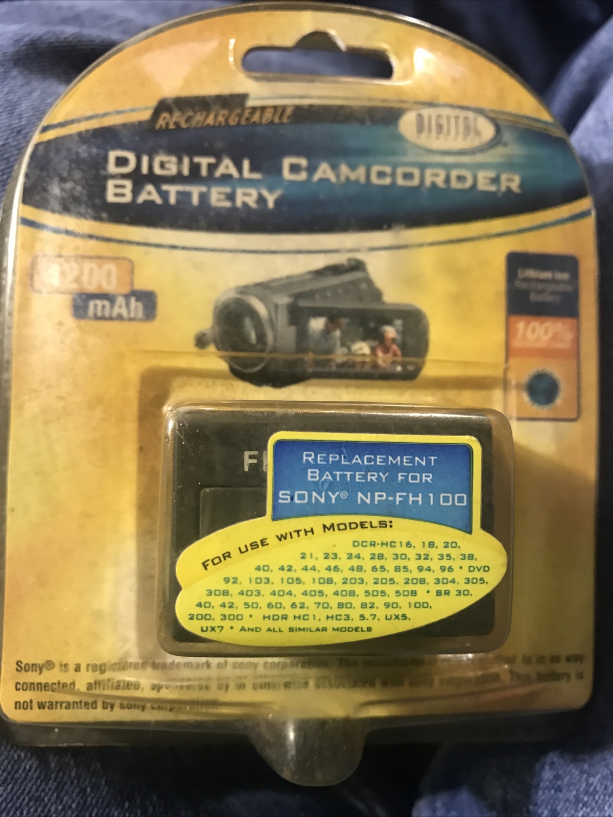 Camcorder Battery Replacement Battery For Sony NP-FH 100 and other models-image
