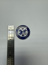 EMERGENCY MEDICAL SERVICE Pin - EMS Collar Brass - Blue White  Silver -NEW