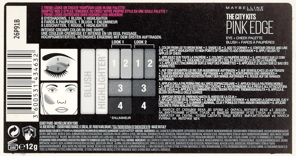 2 x Maybelline City Kits Pink Edge Eye & Cheek Palette 12 g – BUY 1 GET 1 FREE - Image 3 of 4