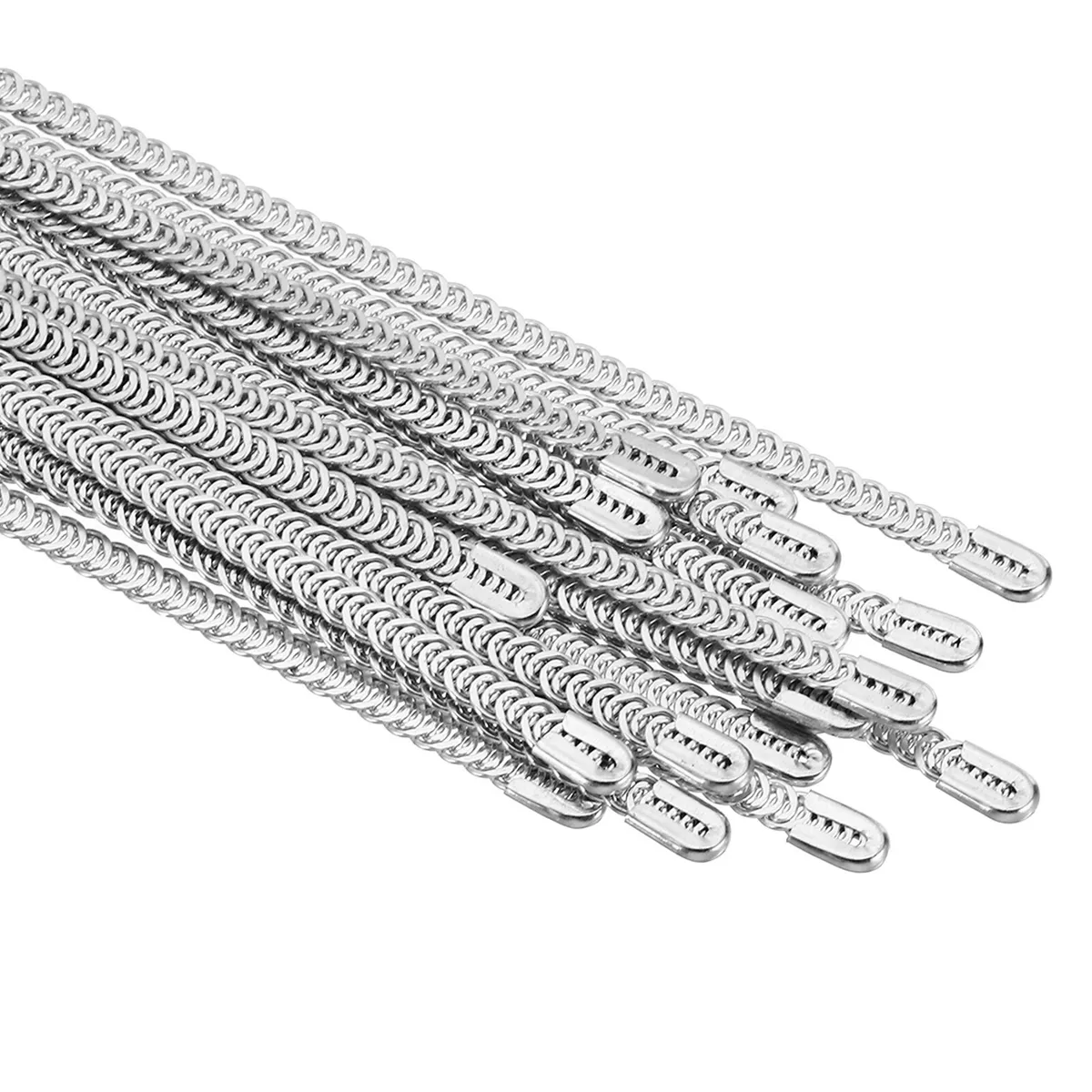 11.8Inch Spiral Steel Boning 20 Pcs Steel Spiral Corset Boning Stay Silver