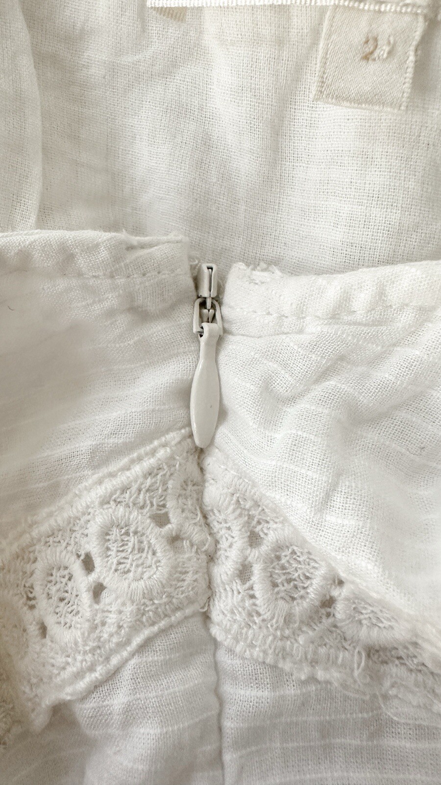 LoveShackFancy Faustine Off White Midi Embroidery… - image 8