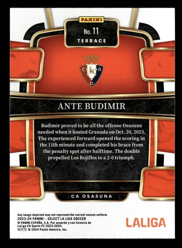 2023-24 Panini Select La Liga #11 Ante Budimer TERRASSE NM+ - Bild 2 von 2